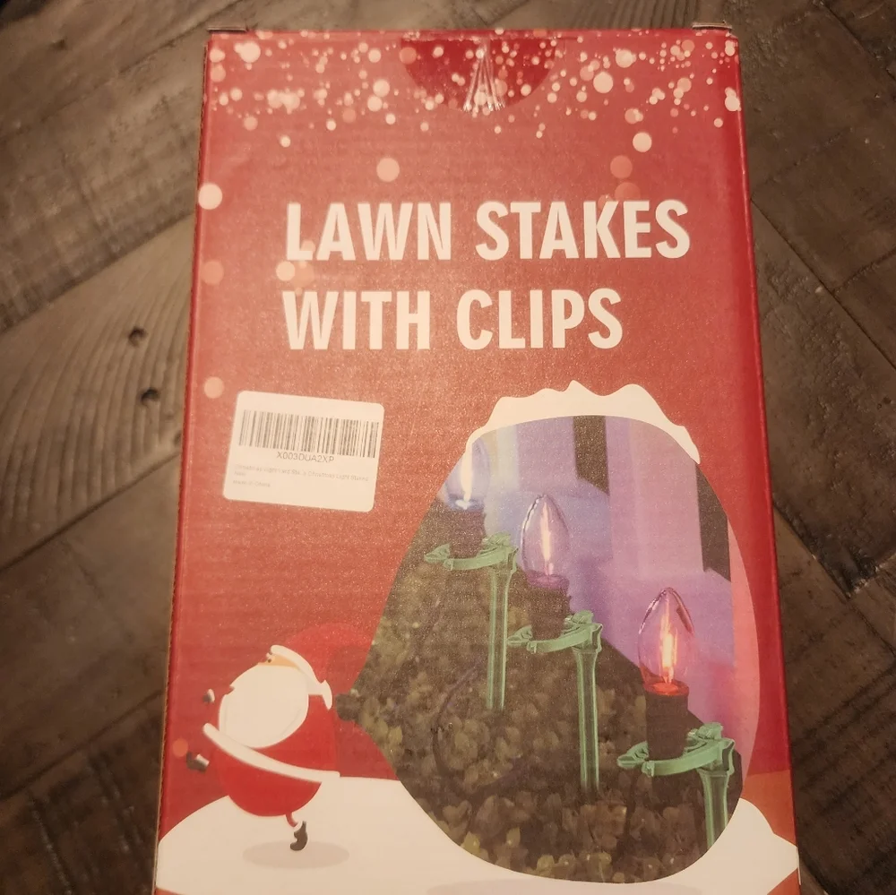 Lawn Stakes Christmas Lights Pathway Markers